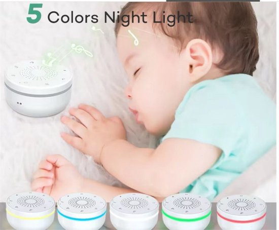 COCHO® White Noise Machine voor Baby’s & Kinderen – Met Nachtlamp & Timer van COCHO®