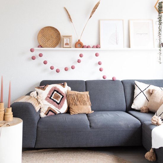 Cotton Ball Lights - Indoor lichtslinger - Rose - 20 lampjes van Cotton Ball Lights