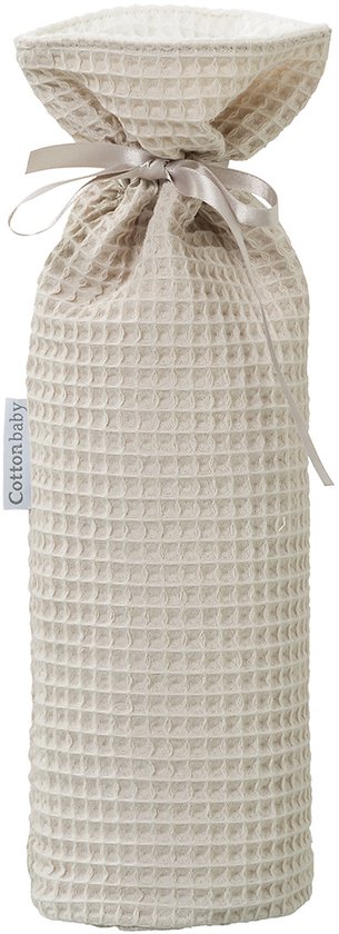 Cottonbaby kruikzak - wafel - zand - voor standaard ronde kruik - 1 liter