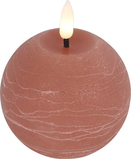 Countryfield LED bolkaars roze 8x8x9,5cm - sfeervolle verlichting. van Countryfield