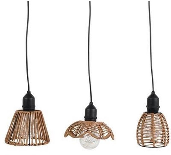 Countryfield LED hanglamp bruin - sfeervolle kinderlamp kunststof 16cm. van Countryfield
