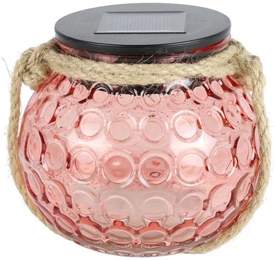 Countryfield LED solarlamp speelgoed roze - sfeervolle kinderlamp. van Merkloos