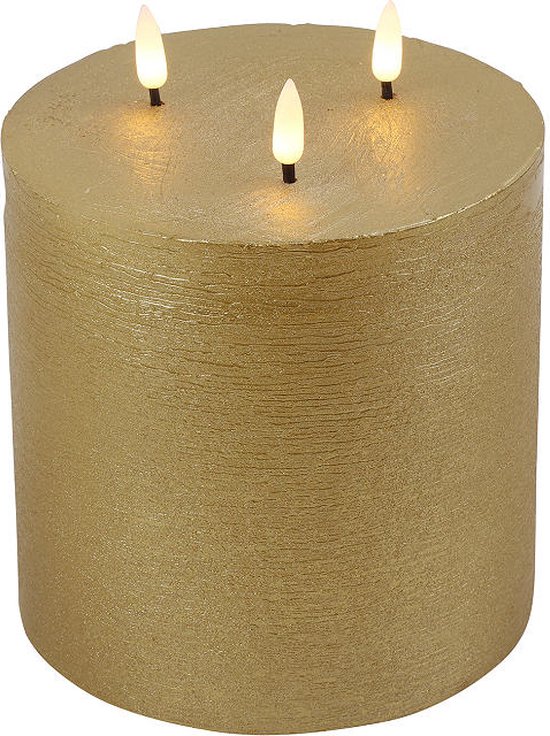 Countryfield LED stompkaars goud 15x15x17,5cm decoratief speelgoed. van Merkloos