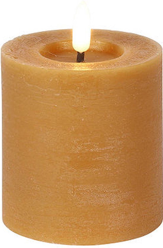 Countryfield LED stompkaars rustiek amber 7,5x7,5x8cm decoratief. van Countryfield