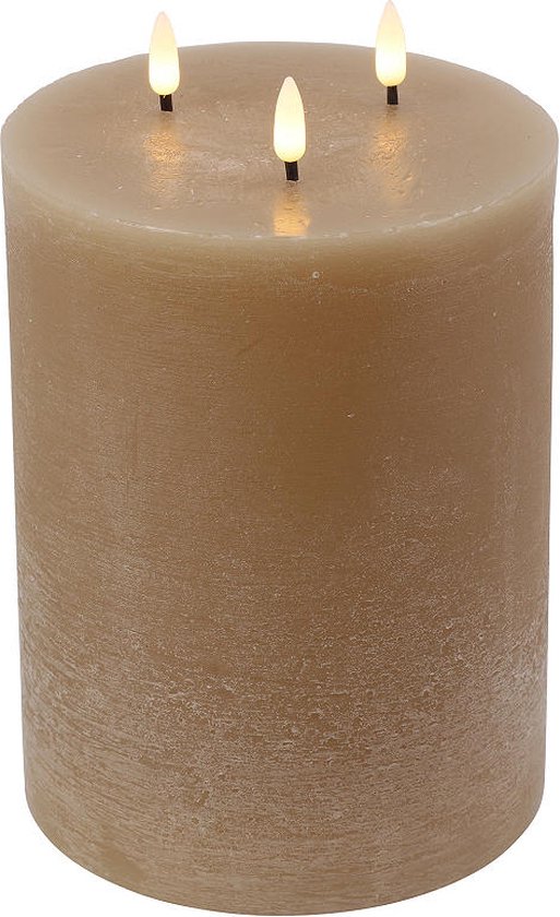 Countryfield LED stompkaars speelgoed beige 15x15x22,5cm decoratief. van Merkloos