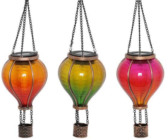 Countryfield tuin hanger hete lucht ballon solar LED verlichting 37cm.