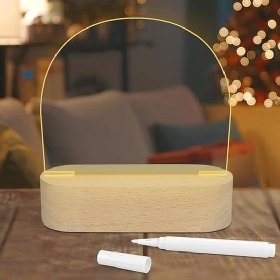Creatieve doe-het-zelf LED nachtlamp voor kinderen - Persoonlijker en uitwisbaar