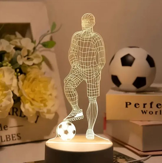 Creative - Led - Nachtlampje - Voetballer - USB Aansluiting van Merkloos
