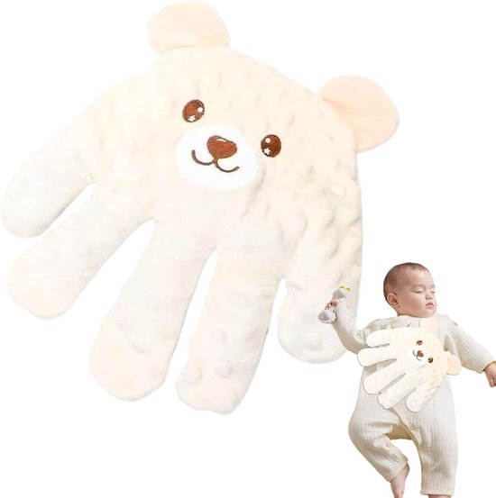 Crrynuo - Baby aaiende slaap kalmerende palm - PP katoen - automatisch - Oplaadmodel - Wit -1 artikel van Crrynuo