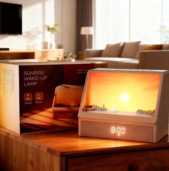 Daglichtwekker met Zonsopgang Simulatie - Wit