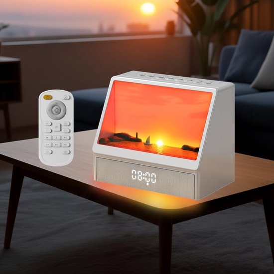 Daglichtwekkertje - Zonsopgang simulatie - Natuurlijke geluiden - Zorgt voor een rustige start van de dag - SnelShoppen