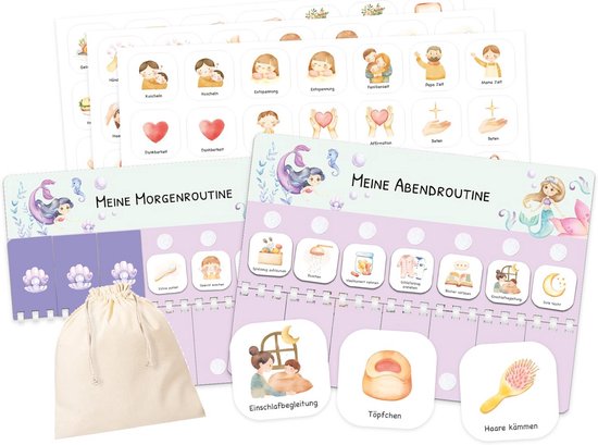 Dagplanner met Symbolen voor Kinderen: Ochtend- en Avondroutine Hulp