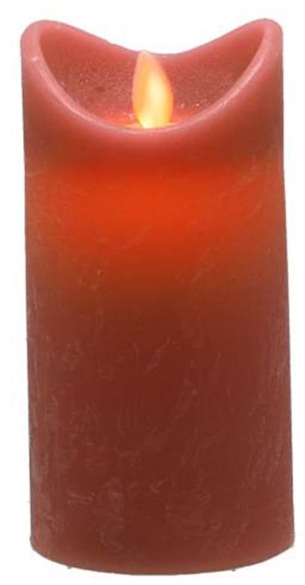 Daily Home LED Kaars 7.5x15 cm Roze van Merkloos