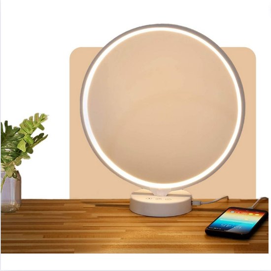 Daylight Lamp - Daglichtlamp Bureaulamp Met USB-Poort - Daglicht Lamp Staand Voor Twee Personen - Moderne Aluminium Design van Uplightz