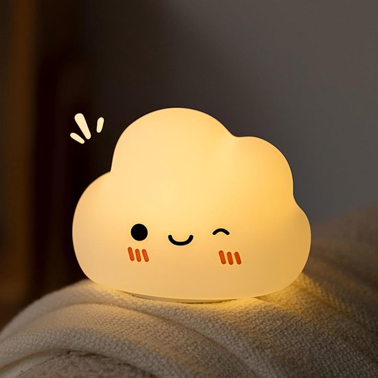 DD® Kindernachtlampen - Nachtlampje Volwassenen - Nachtlampje Kinderen - 12x10x9cm - Wit van DD®