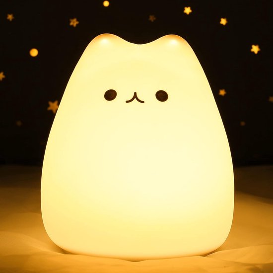 DD® Kindernachtlampen - Nachtlampje Volwassenen - Nachtlampje Kinderen - 9x8x9cm - Geel van DD®
