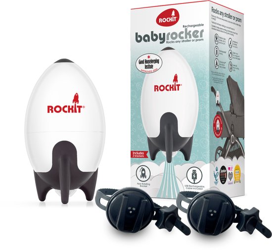 De Originele Oplaadbare Rockit Baby Rocker ® - Nu met 2 x Draaibare Montagebeugel | van Rockit
