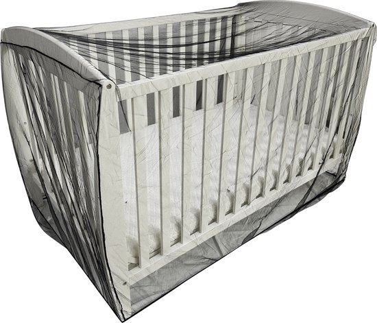 Deconet baby klamboe ledikant - L150x B90cm - zwart baby