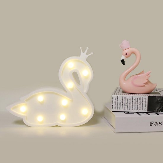 Decoratief LED Nachtlampje in Zwaan Vorm voor Kinderen en Slaapkamer