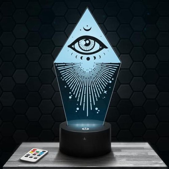 Decoratieve Bedlamp met Derde Oog voor Slaapkamer - Spiritueel Nachtlampje voor Volwassenen - Origineel Cadeau Idee