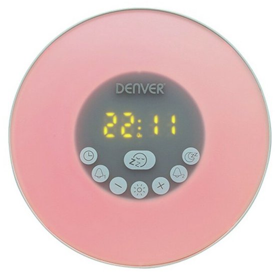 Denver CRLB-400 - Clockradio - Wakeup light - Moodlight - Bluetooth - Wit