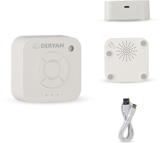 Deryan White Noise Box - Baby Slaaphulp - 9 Geluiden - Oplaadbaar