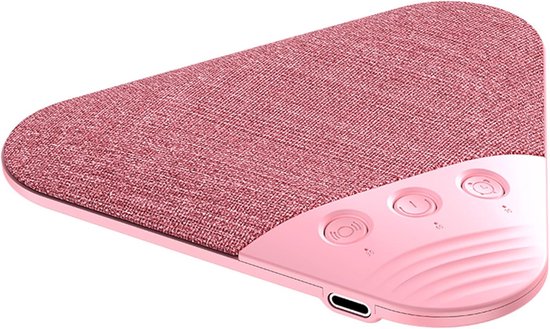 Deze Bluetooth-kussenspeaker is ontworpen voor gebruik tijdens het slapen. Je kunt hem onder je kussen plaatsen en hij produceert rustgevende witte ruis en hoogwaardige geluidseffecten - roze van Merkloos