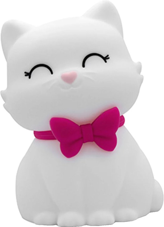 Dhink - Nachtlampje Kat - in zacht knuffel-siliconen materiaal van Dhink