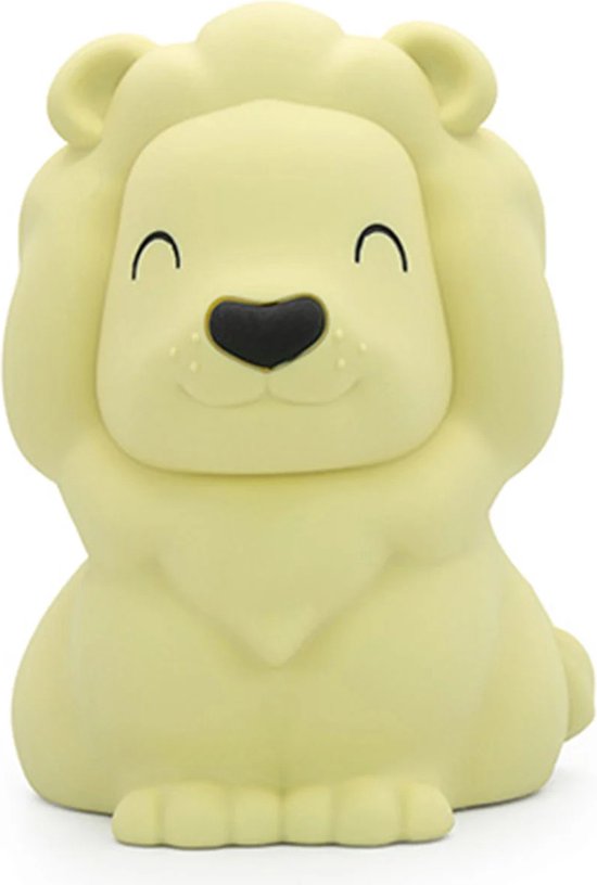 Dhink - Nachtlampje Leeuw Nala - oplaadbaar - in zacht knuffel-siliconen materiaal van Dhink