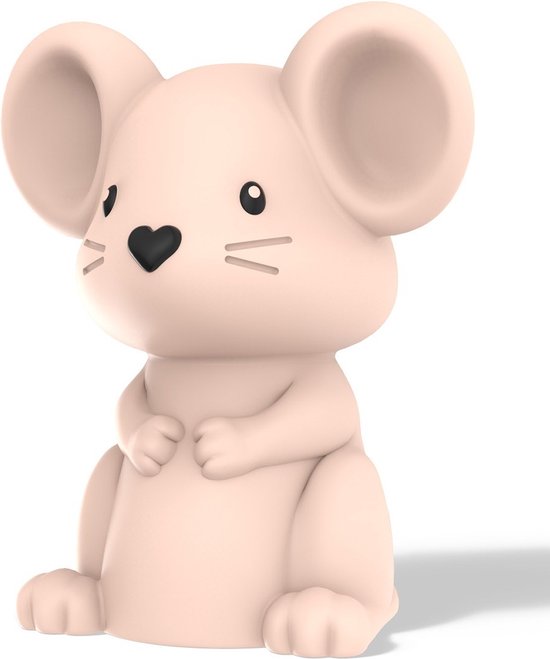 Dhink - Nachtlampje Muis - in siliconen materiaal van Dhink