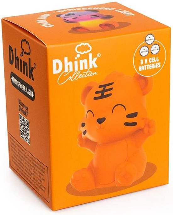 Dhink - Nachtlampje tijger - siliconen materiaal van Dhink