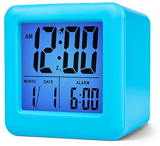 Digitale Alarmklok voor Kinderen met Snooze en Nachtlampje - Eenvoudig in te Stellen Silicone Klok van bnext gadgets