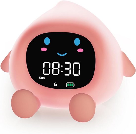 Digitale kinderwekker met licht en geluid zonsopgangsimulatie van Merkloos