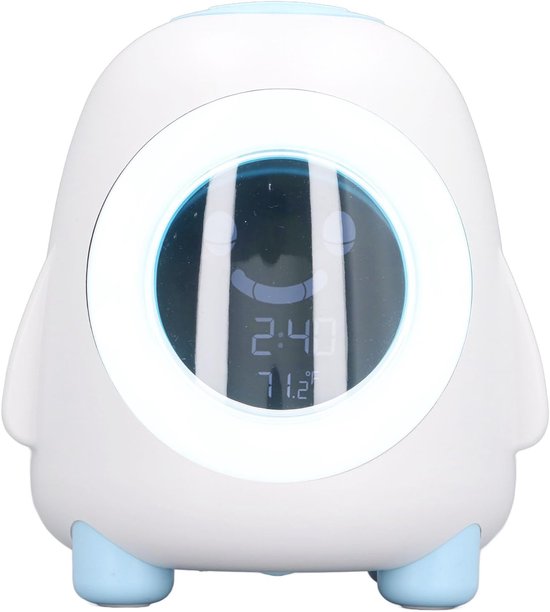 Digitale Kinderwekker Pinguïn met Nachtlampje voor Slaaptraining Peuters