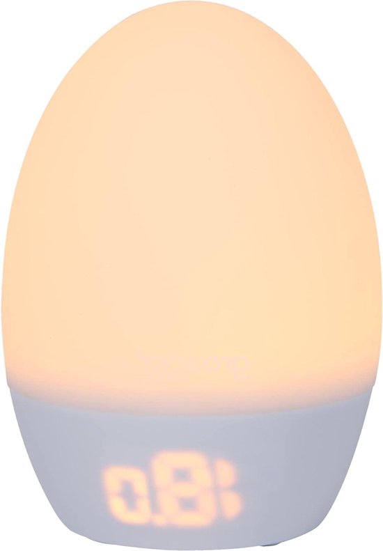 Digitale Kleuren Veranderende Kamerthermometer en Nachtlampje USB Gevoed - GroEgg2 van Merkloos
