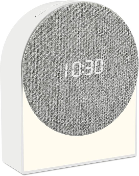 Digitale wekker kinderen met Bluetooth, nachtlampje en slaapgeluiden