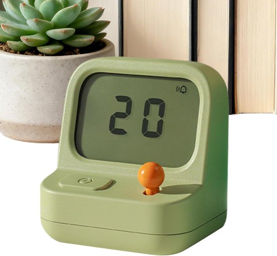Digitale Wekker - Kinderwekker Nachtlampje - Tijd Leren - Stil LCD Scherm - 10B centimeter - Pastel
