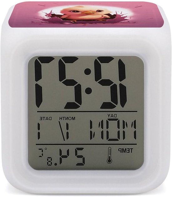 Digitale Wekker - Kleurveranderende Klok - Wakker Worden - 7 Kleuren Nachtlampje - N.v.t. - Stijl