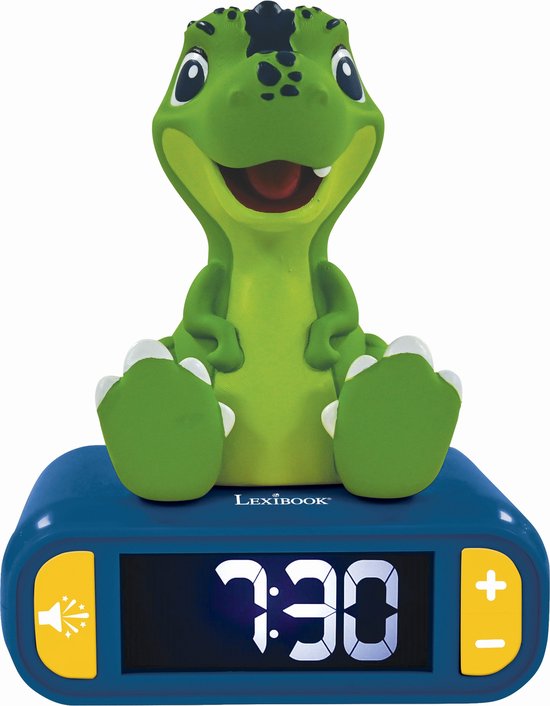 Digitale wekker met 3D Dinosaur nachtlampje en geluidseffecten van Merkloos
