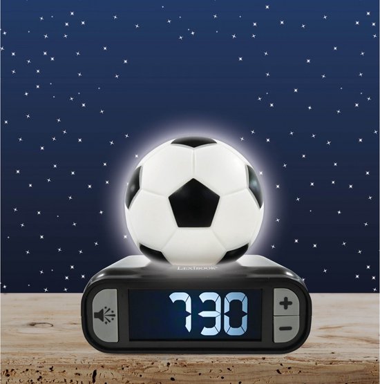 Digitale wekker met a football 3D nachtlampje en geluidseffecten van Merkloos
