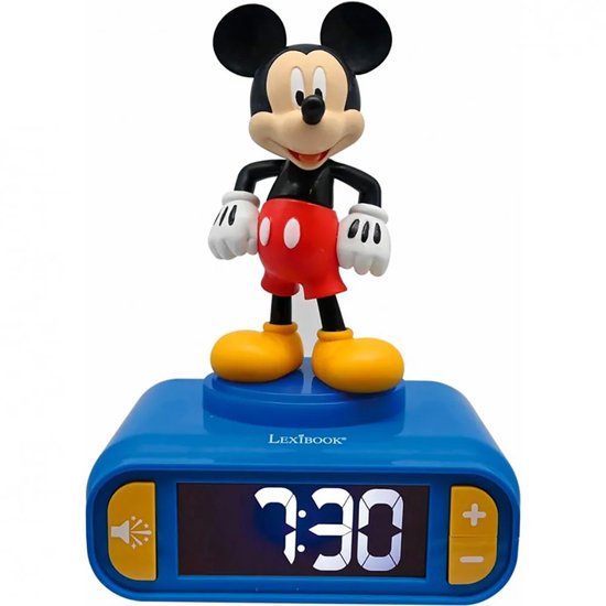 Digitale wekker met Mickey 3D nachtlampje en geluidseffecten van Merkloos