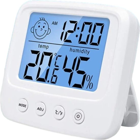 Digitale wekker - Temperatuur Meter Baby Kamer - Vochtigheid Meter - Backlight - Hygrometer - Alarm van Merkloos