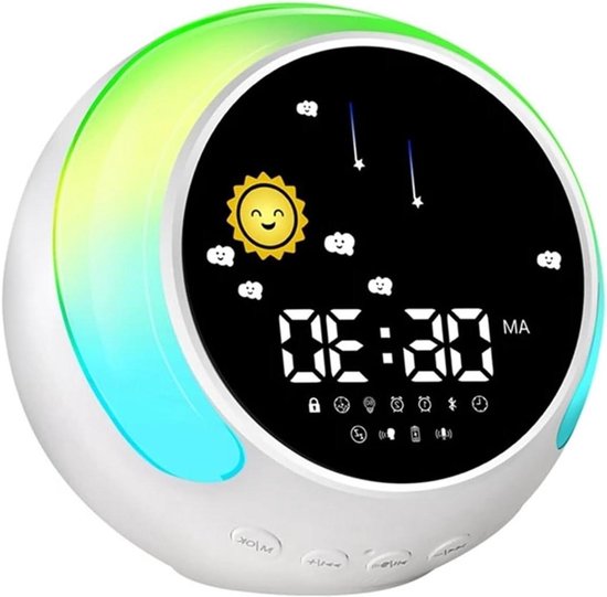 Digitale Wekker - Wekker Kinderen Slaaptrainer - Kinderen Leren Slapen - Met Wake-up Light - 10 x 10 mm