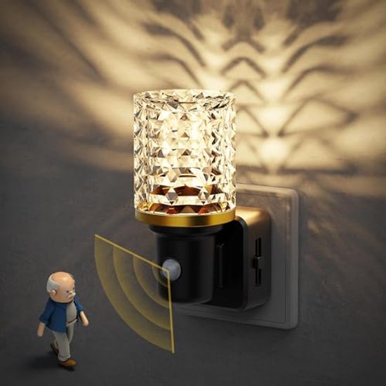 Dimbaar LED Nachtlampje met Bewegingsdetector en Schemersensor voor Kinderen van Varta