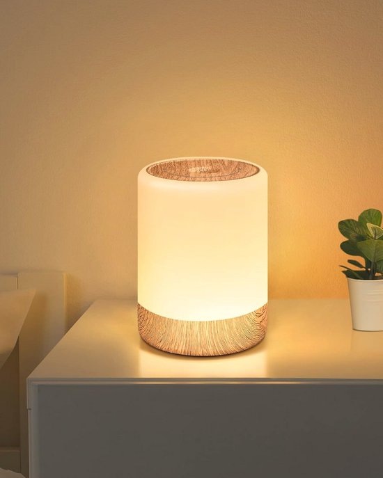 Dimbaar LED Nachtlampje voor Kinderen met 256 RGB Kleuren en Warme Kleurverandering - Oplaadbare USB Batterij