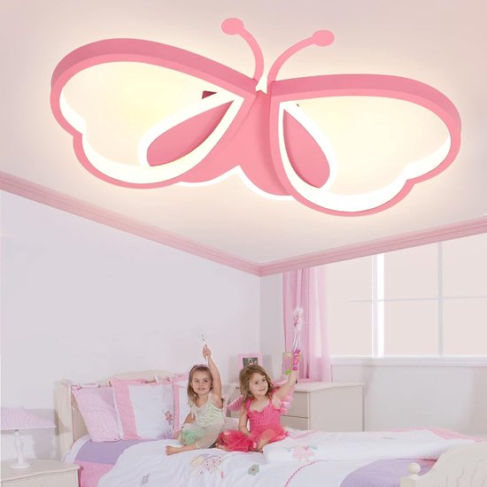 Dimbaar LED Plafondlamp Vlinder voor Kinderkamer Meisjeskamer - Acryl Nachtlampje van Merkloos