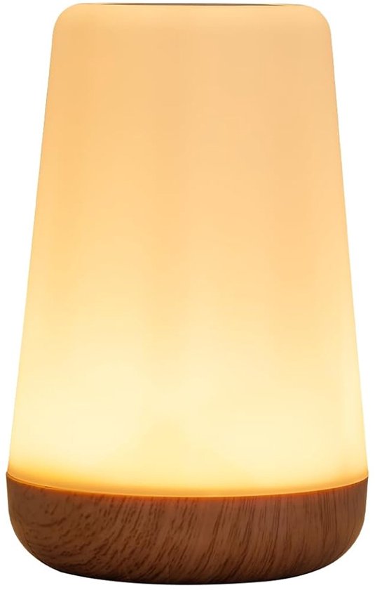 Dimbaar Nachtlampje voor Kinderen – Draagbare en Oplaadbare Tafellamp met Touchbediening- 13 Kleuren & 5 Helderheidsniveaus-voor Slaapkamer en Meer van auxmir