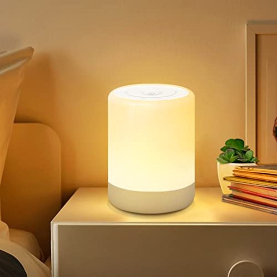 Dimbar Nachtlampje met RGB Modi - USB Oplaadbaar en Touch Bediening voor Slaapkamer en Kamers van Merkloos