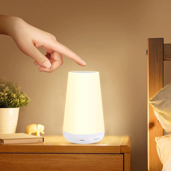 Dimbare LED-bedlamp met afstandsbediening - RGB nachtlampje voor kinderen - Draadloos en oplaadbaar - Ideaal voor slaapkamer