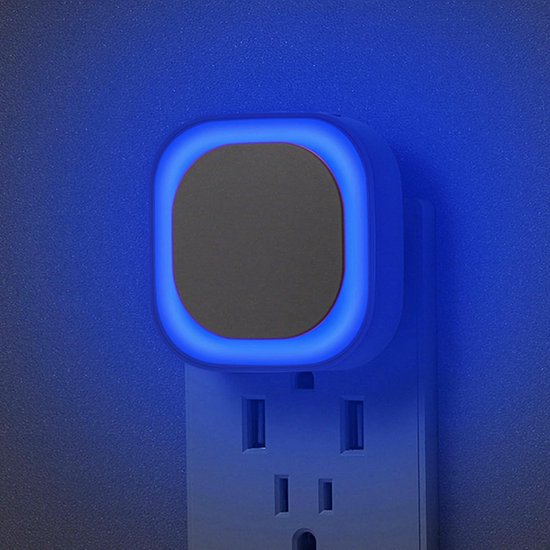 Dimbare LED Nachtlamp met Schemersensor - Automatisch Aan/Uit bij Donker - Set van 2 van Merkloos